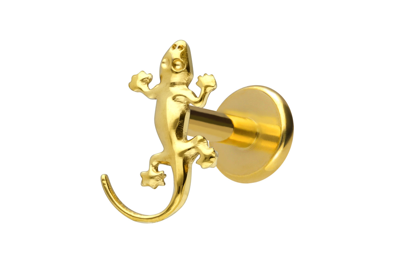 Titan Labret Piercing mit Innengewinde GECKO